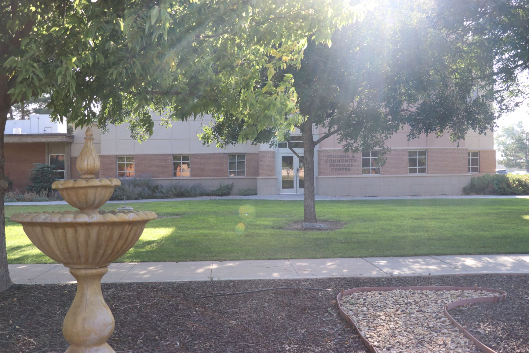Stocke photo of fountain at GCCC